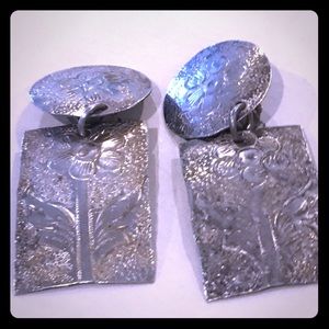 Silver earrings